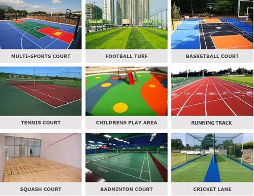 Sportaxia team working on sports facility